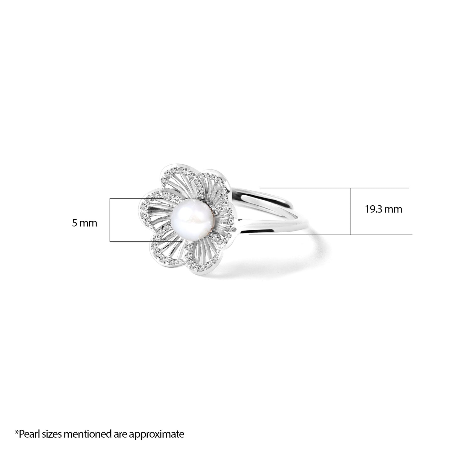 Floral Pearl Ring
