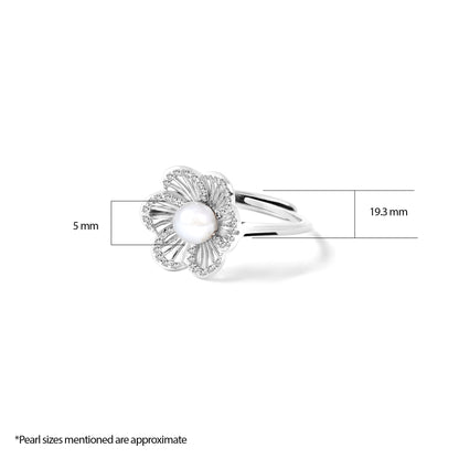 Floral Pearl Ring