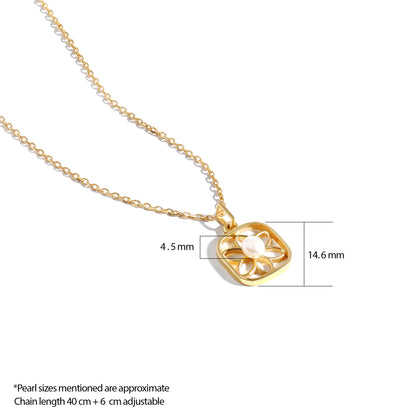 Floral Pearl Pendant