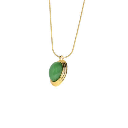 Oval Halo Pendant