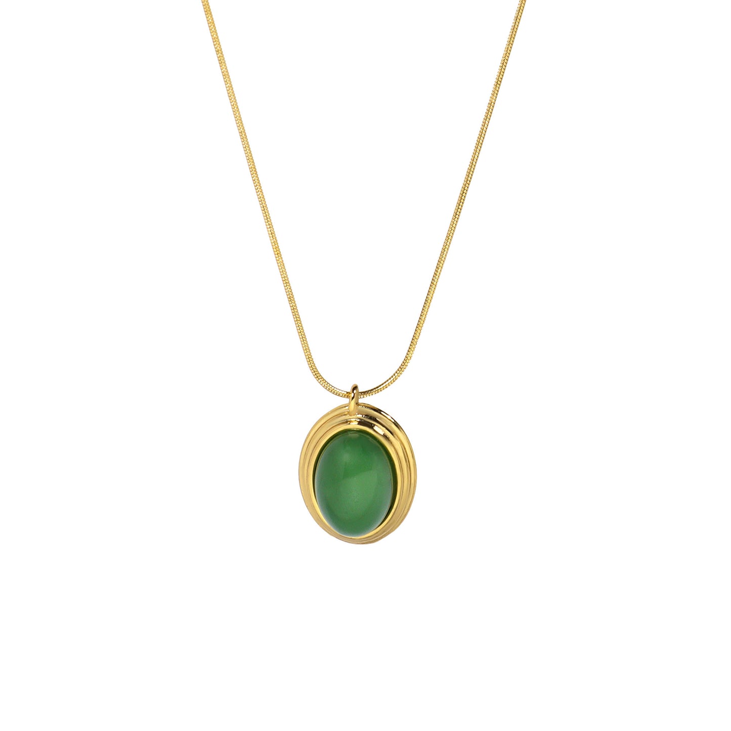 Oval Halo Pendant