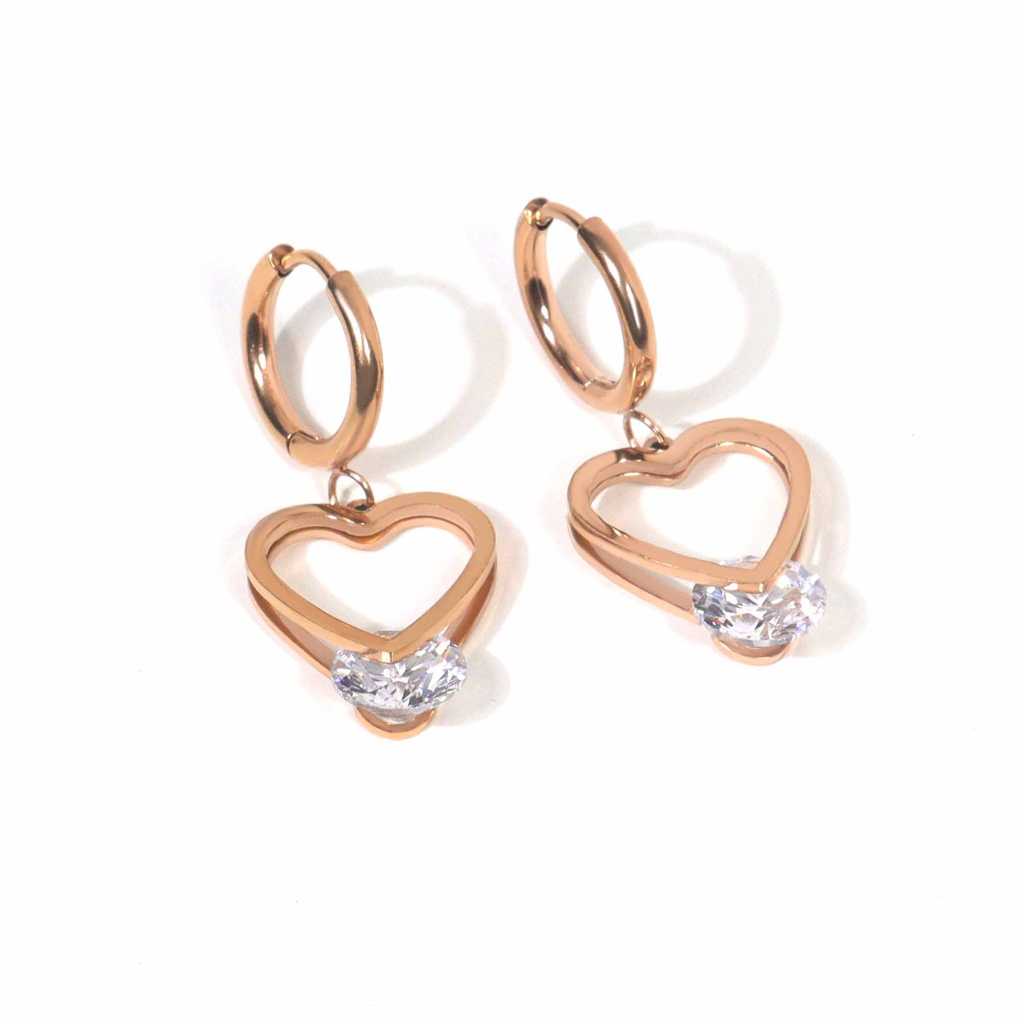 Heart Drop Earrings