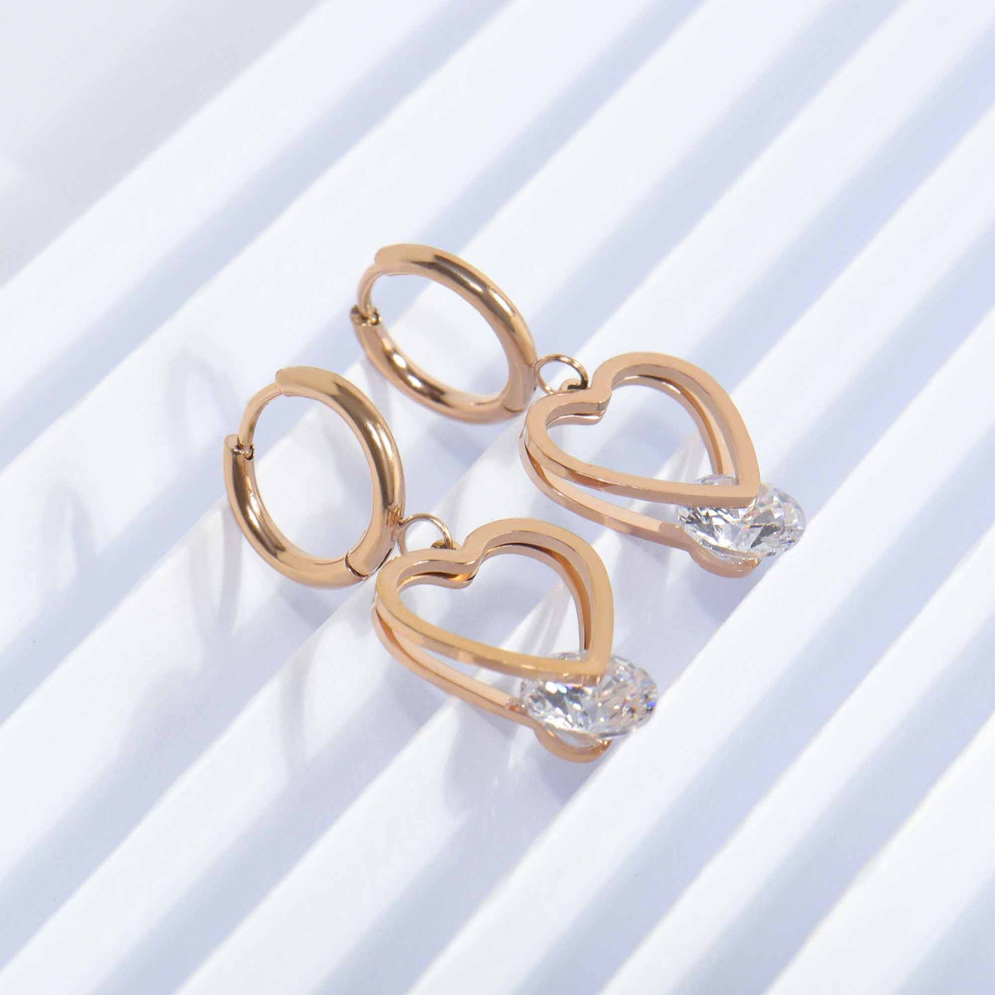 Heart Drop Earrings