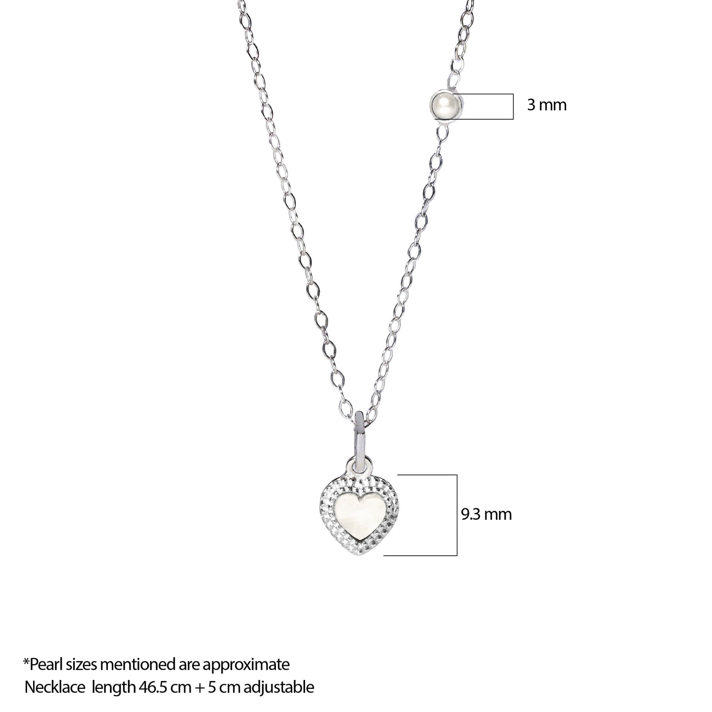Mini Heart Pearl Pendant