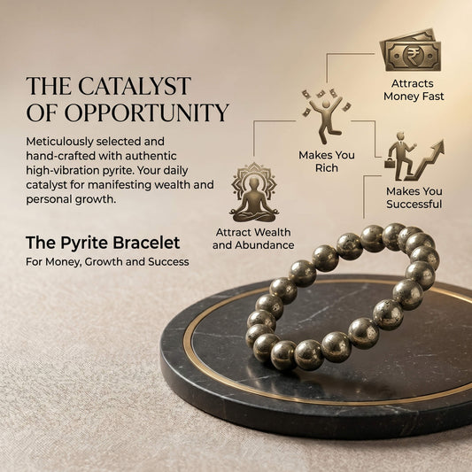 Natural Pyrite Bracelet with Lab Certificate