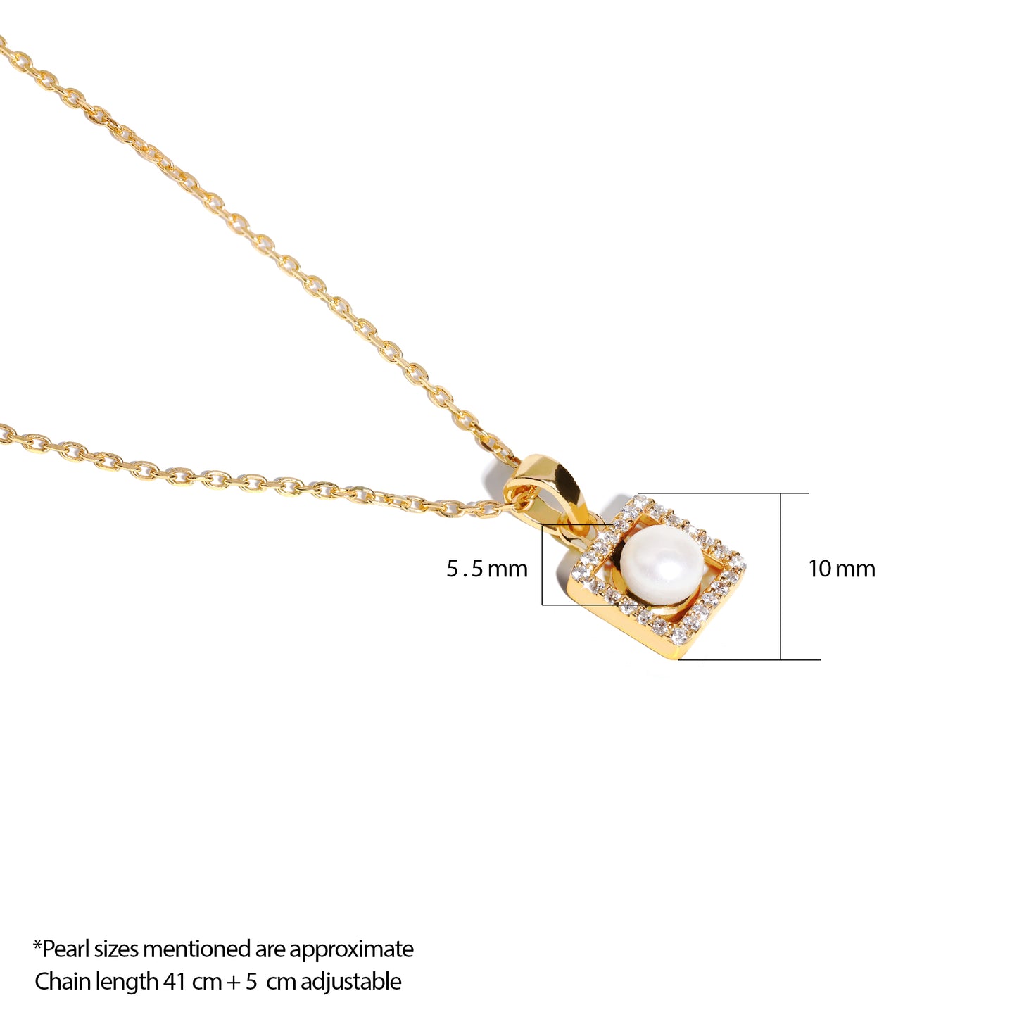 Quadrate Pearl Pendant