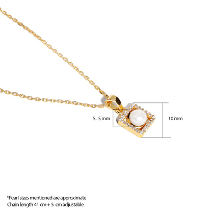 Quadrate Pearl Pendant