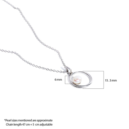 Disc Pearl  Pendant