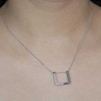Lustrous Square Pendant