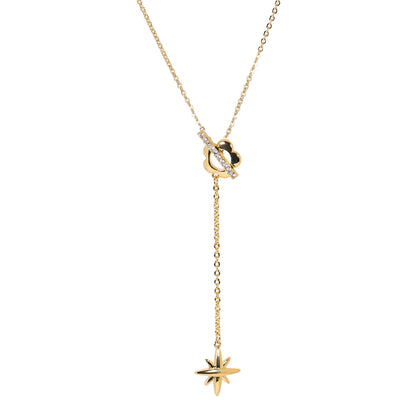 Star Lariat Gold Necklace