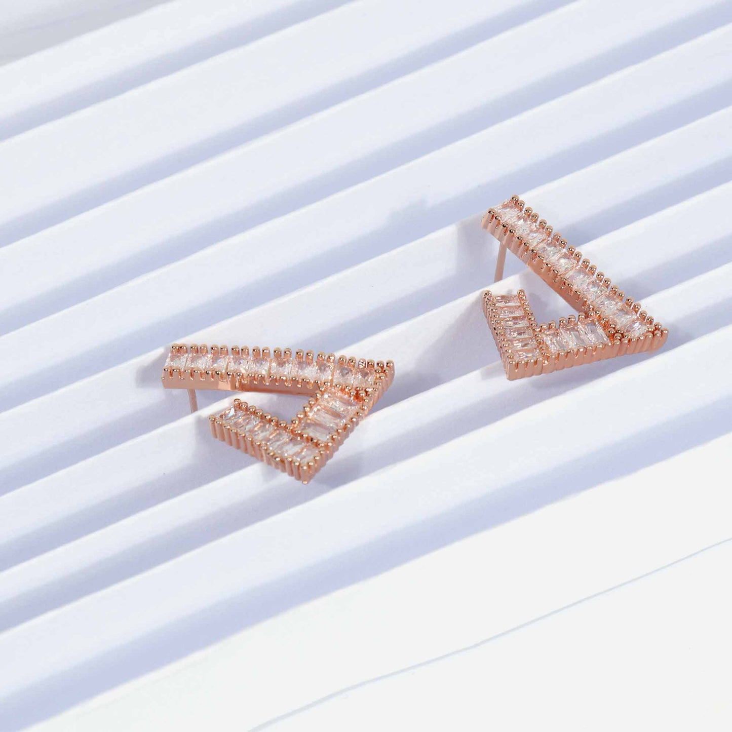 Shiny Angular Earrings